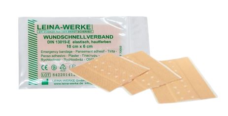 Wundschnellverband, elastisch, 10 cm x 6 cm, 8 Stück im Beutel