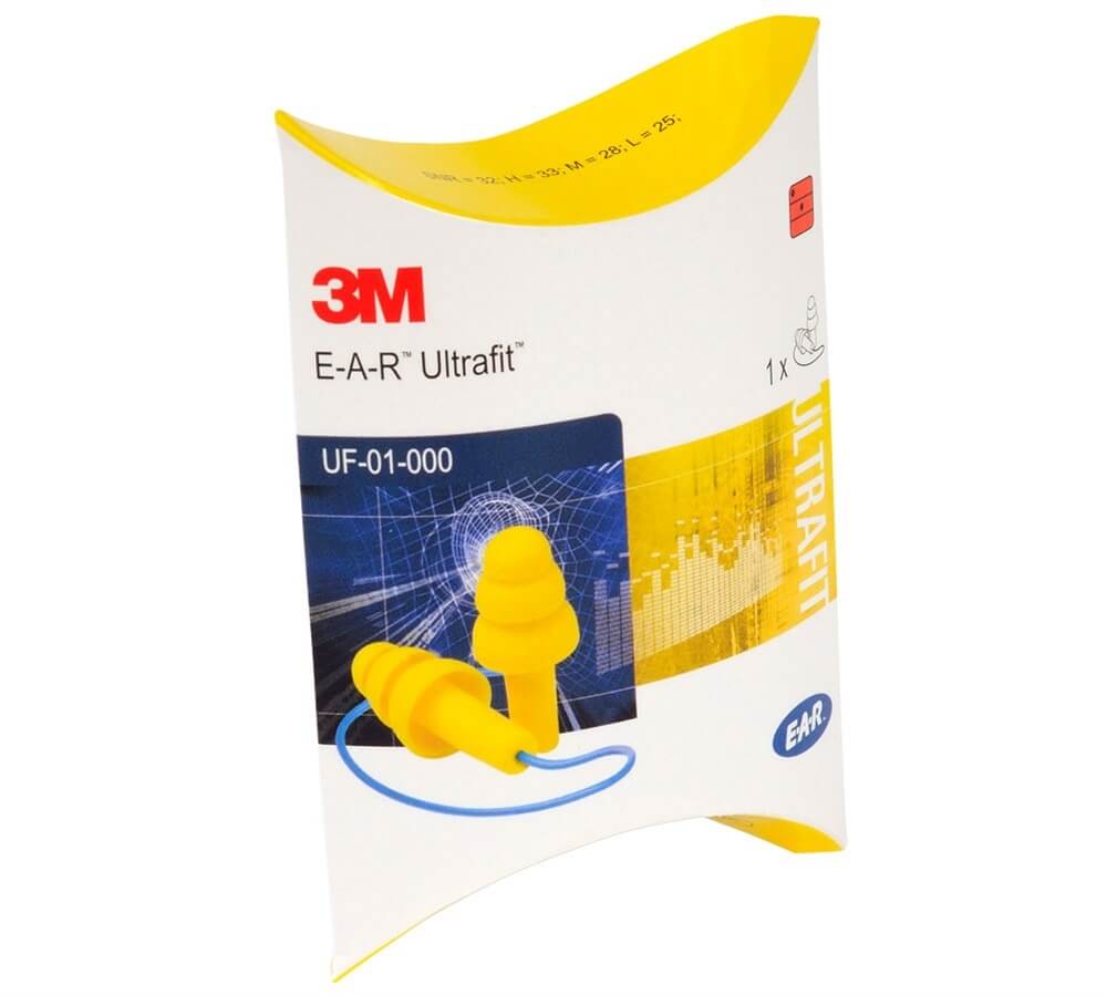 3M EAR Ultrafit Gehörschutzstöpsel, Taschenpackung