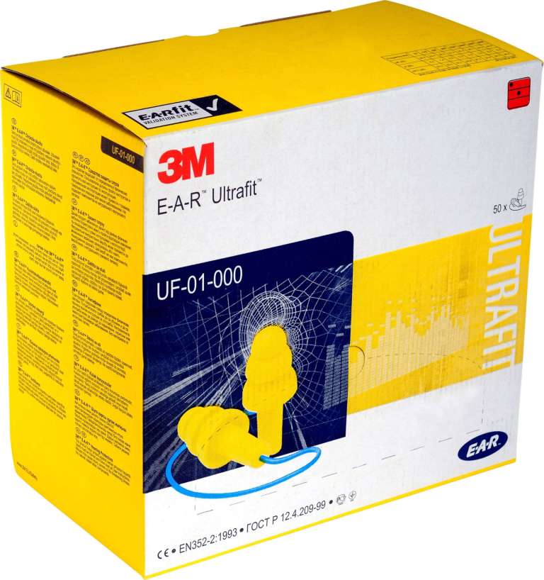 3M EAR Ultrafit Gehörschutzstöpsel, Verteilerbox, 50 Paar