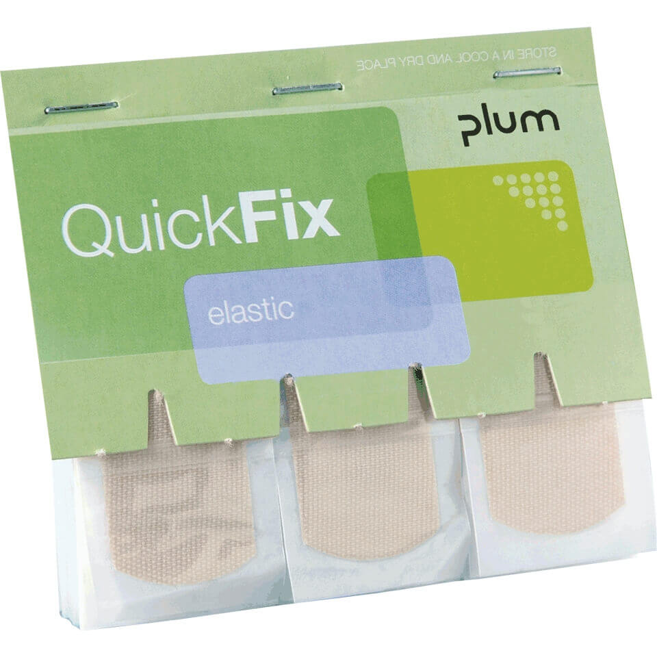 PLUM QuickFix Nachfüllpack - Elastisch, 45 Stück (2,5 cm x 7,2 cm)